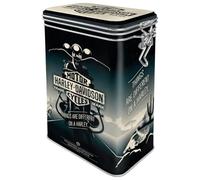 Nostalgic-Art Caja de café Retro, Harley-Davidson - Different - Idea de Regalo para Amantes as Motos, Lata con Tapa aromática, Diseño Vintage, 1,3 l