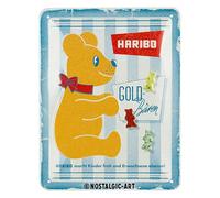 Nostalgic-Art Cartel metálico retro, 15 x 20 cm, HARIBO - Vintage GOLD-Bären - Idea de regalo para golosos, Official License Product (OLP), de metal, diseño vintage