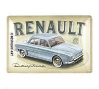Nostalgic-Art Cartel metálico retro, 20 x 30 cm, Renault - Dauphine - Idea de regalo para fans de Renault, Official License Product (OLP), de metal, diseño vintage