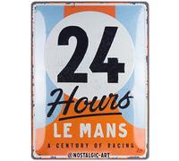 Nostalgic-Art Cartel metálico retro, 30 x 40 cm, 24h Le Mans - A Century of Racing - Idea de regalo para amantes del motor, de metal, diseño vintage