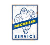 Nostalgic-Art Cartel metálico retro, 30 x 40 cm, Michelin - Service - Idea de regalo para amantes del motor, de metal, diseño vintage
