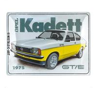 Nostalgic-Art Cartel metálico retro, 30 x 40 cm, Opel - Kadett GT/E - Idea de regalo para fans de Opel, Official License Product (OLP), de metal, diseño vintage