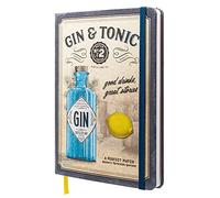 Nostalgic-Art Libreta retro, A5, Gin & Tonic - Drinks & Stories - Idea de regalo como accesorio de bar, cuaderno puntuado, diseño vintage