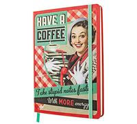 Nostalgic-Art Cuaderno retro punteado, Have a Coffee - Idea de regalo para los amantes del café, Bullet Journal dotted, Diseño vintage, A5 (54001)