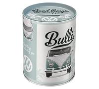 Nostalgic-Art Hucha Retro, 1 l, VW - Good Things Are Ahead of You - Idea de Regalo de Furgoneta Volkswagen, Official License Product (OLP), para Billetes y Monedas, diseño Vintage