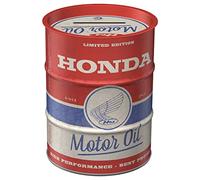 Nostalgic-Art Hucha retro, Honda MC - Motor Oil - Idea de regalo para motociclistas, Frasco metálico para dinero, Alcancía diseño vintage, 600 ml