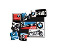 Nostalgic-Art Juego de Imanes Retro, 9 uds, BMW - Motorcycles
