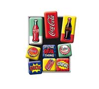 Nostalgic-Art Juego de Imanes Retro, 9 uds, Coca Cola - Pop Art