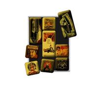 Nostalgic-Art, Juego de Imanes Retro, Movie-Art Style - Regalo para los Aficionados al Cine, Decoración para la Nevera, Diseño Vintage, 9 Unidades