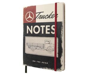 Nostalgic-Art Libreta retro, A5, Daimler Truck - Trucker Notes - Idea de regalo para amantes de los accesorios de coches, Official License Product (OLP), cuaderno puntuado, diseño vintage
