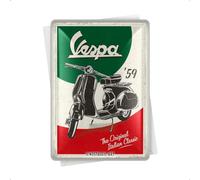 Nostalgic-Art Postal metálica retro, 10 x 14 cm, Vespa - Italian Classic | original Vespa license product (OLP), de metal, diseño vintage, Idea de regalo para fans de Vespa