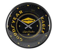 Nostalgic-Art Reloj de Pared Retro, Ø 31 cm, Goodyear - Wheel - Idea de Regalo para Amantes del Motor, Official License Product (OLP), decoración para la Cocina, diseño Vintage