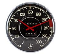 Nostalgic-Art Reloj de Pared Retro, Ø 31 cm, Mercedes-Benz - Tacho