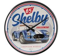 Nostalgic-Art Reloj de Pared Retro, Ø 31 cm, Shelby - Cobra 427 | original Shelby license product (OLP), reloj analógico, diseño vintage, Idea de regalo para fans de Shelby
