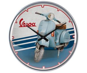 Nostalgic-Art Reloj de Pared Retro, Ø 31 cm, Vespa - Iconic - Idea de Regalo para Amantes de Las Scooters, Official License Product (OLP), Gran decoración para la Cocina, diseño Vintage