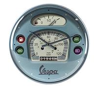 Nostalgic-Art Reloj de Pared Retro, Ø 31 cm, Vespa - Tacho - Idea de Regalo para Amantes de Las Scooters, Official License Product (OLP), decoración para la Cocina, diseño Vintage