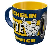 Nostalgic-Art Taza de café, 330 ml, Michelin - Tyre Service - Idea de regalo para amantes del motor, taza de cerámica, diseño vintage