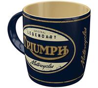 Nostalgic-Art Taza de café retro, 330 ml, Triumph - Legendary Motorcycles - Idea de regalo para moteros, Official License Product (OLP), taza de cerámica, diseño vintage