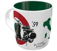 Nostalgic Art Taza de café Vespa – The Italian Classic – 330 ml, cerámica, licencia oficial (OLP)