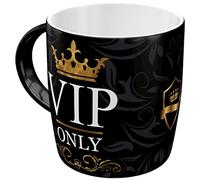 Nostalgic-Art Taza de café retro, 330 ml, VIP Only - Idea de regalo para personas especiales, taza de cerámica, diseño vintage