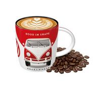 Nostalgic-Art Taza de café retro, VW - Good In Shape - Idea de regalo de furgoneta Volkswagen, Diseño vintage, cerámica, 330 ml