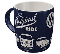 Nostalgic-Art Taza de café retro, 330 ml, VW - The Original Ride - Idea de regalo de furgoneta Volkswagen, Official License Product (OLP), taza de cerámica, diseño vintage
