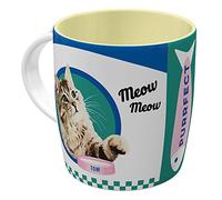 Nostalgic-Art Taza de café retro, Better Together Cats - Idea de regalo para dueños de gatos, cerámica, divertido diseño vintage con frase, 330 ml