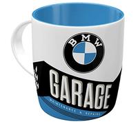 Nostalgic-Art Taza de café Retro BMW - Garage - Idea de Regalo para los Aficionados a los Accesorios de Coches, Cerámica, Diseño Vintage, 1 Unidad (Paquete de 1)