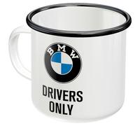 Nostalgic-Art Taza esmaltada retro, 360 ml, BMW - Drivers Only