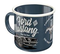 Nostalgic-Art Taza esmaltada retro, 360 ml, Ford Mustang - The Boss