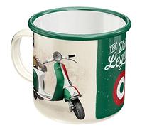 Nostalgic-Art Taza esmaltada retro, 360 ml, Vespa - Italian Legend