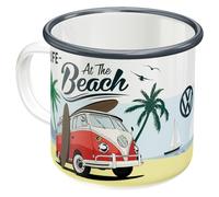 Nostalgic-Art Taza esmaltada retro, 360 ml, VW Bulli - Beach