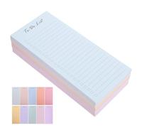 Notas Adhesivas para Tareas Diarias, 50 Páginas de Papel | Organización por Colores, Formato Portátil, para Escuela y Viaje, Cuaderno de Listas Pendientes