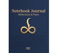 Notebook Journal Reflections & Plans, Lined Minimalist Productivity and Weekly Planner: 8.5" x 11", 100 Pages, Table of Contents, Date, Day of the Week
