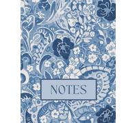 Notes: Denim Blue Floral Notebook KDP Journal
