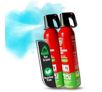 notlok Safety Work 2X Extintor para Incendios eléctrico 750ml A, F + Li-Ion