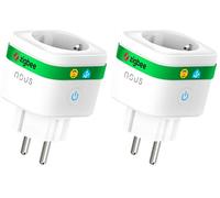 NOUS A7Z ZigBee Smart Socket con Monitorización de Energía, 16A, App y control por voz, Temporizador y Horarios, Compatible con Alexa, Google Home, Home Assistant, Tuya, Requiere ZigBee Hub