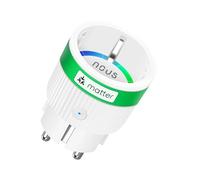 NOUS Enchufe Inteligente Matter con Monitorización de Consumo, 16A 3840W, Compatible con Alexa, Google Home, Apple Homekit, Tuya, SmartThings, Control Remoto por App, WiFi 2.4 GHz