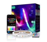Nous F1 Tiras LED, 5 metros WiFi Luces RGB adhesiva inteligente. Luzes flex Leds compatible con Amazon Alexa, Google Home, Tuya smart life. Accesorios habitacion gaming decorativa