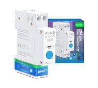 Nous Interruptor DIN inteligente 20 A con Tasmota (ESP32), monitoreo de energía, compatible con MQTT, Home Assistant, Matter, control por voz con Alexa, Google Assistant