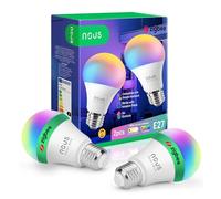 NOUS P3Z, ZigBee Bombilla E27 Led Blanco Cálido, RGB Regulable Lámpara con Control Remoto Decoración Bombilla Accesorios Compatible con Alexa, Home Assistant, M2QTT