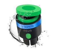 NOUS Tasmota ESP32 IP44 16A - Enchufe inteligente impermeable para exteriores con consumo de energía, contador eléctrico, temporizador, compatible con Alexa, Google Home Assistant, MQTT, WiFi 2.4GHz