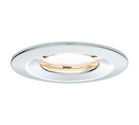 Nova Set de focos LED empotrables redondos (Ø x Al: 7,8 x 4,5 cm, Cromo, 1 ud., Blanco cálido)