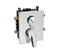 Novaservis, batería de lavabo con caja, 2 salidas, modelo BOX55052R, 0