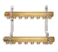 Novaservis - Colector con tornillo unilateral G1", 2 circuitos RPN02