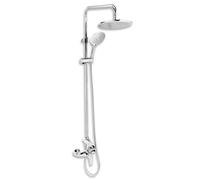 Novaservis - Conjunto de ducha con grifo, conexión de ducha superior, cromo SET068/57,0