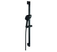 Novaservis - Conjunto de ducha, soporte y manguera, negro mate KIT201,5