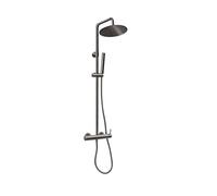 Novaservis Ferro Ciriculus - Conjunto de ducha con grifo, diámetro 25 cm, metal de cañón NP85-BCK7UGM