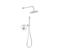 Novaservis Ferro Ciriculus - Conjunto de ducha con grifo empotrado, con cuerpo de montaje, diámetro 20 cm, cromo BCK7P-SET1-S