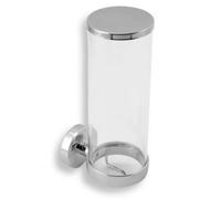 Novaservis Metalia 11 - Dispensador de discos desmaquillantes, vidrio/cromo 0172,0